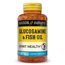 MASON NATURAL Glucosamin & Fish Oil Supplement med DHA & Omega 3 til Joint & Muscle Support, 1 Måned Supply Softgel Pills