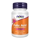NOW Folinsyre 800 mcg med vitamin B - 12,250 tabletter