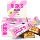 NICKS Protein Barer Chokolade Peanut Measures 124; 15g protein Measures 124; 200 kalorier Measures 124; Low Carb Keto Friendly Snacks No Added Sugar (Multipack 12 bar x 50g)