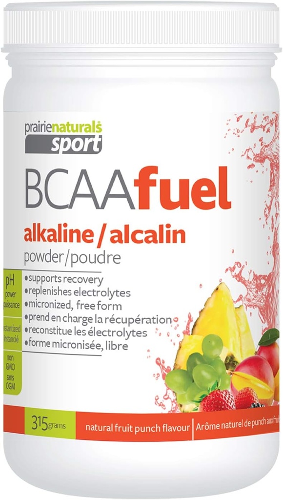 Prairie Naturals PH Balanceret BCAA Brændstof, Fruit Punch, 11.2 Ounce