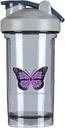 Hodgkin lymfom Cancer Bevidsthed 18 Ounce Shaker Flaske Drikke Mixer Leakout Pre Workout Protein Shakes Meal Erstatning Shakes Flasker 500ML / 18 Oz Gray & -1 & -1
