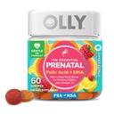 OLLY Prenatal Multivitamin Gummy, understøtter sund vækst og hjerne udvikling, Folinsyre, D-vitamin, Omega 3 DHA, Chewable Supplement, Citrus Berry Flavor, 30 dages forsyning - 60 Greve