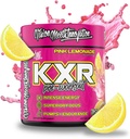 KXR Pre- Workout Energy Powder 124; Intense Energy Pre- Workout Drikke til mænd og kvinder • 124; Creatin Free • 124; Forbedrer ydeevne - Forbedret fokus & øget udholdenhed • 124; 30 Servering (Pink Lemonade)