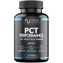 PCT supplement til mænd, 3- in-1 Post Cycle Support & Natural Booster med østrogen Blocker, Lever Support Formel, Lavet i USA, med Fenugreek, Chrysin, Tongkat Ali, Milk Thistle - 60 kapsler