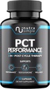 PCT supplement til mænd, 3- in-1 Post Cycle Support & Natural Booster med østrogen Blocker, Lever Support Formel, Lavet i USA, med Fenugreek, Chrysin, Tongkat Ali, Milk Thistle - 60 kapsler