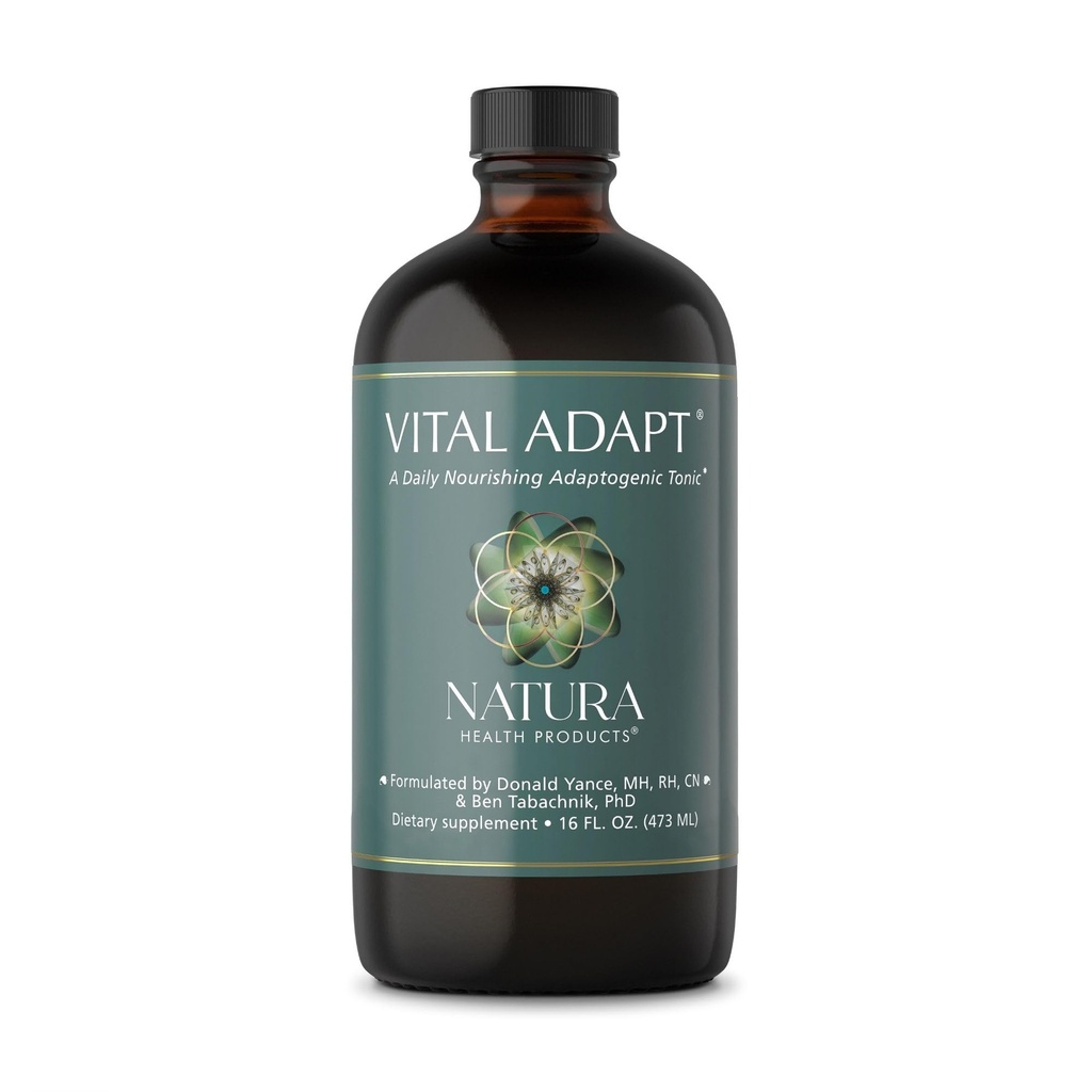 Natura Health Products Vital Adapt Supplement - Daily Nourishing Adaptogen Tonic til Endokrine Function Support - Med Rhodiola, Ashwagandha, Cordyceps, Reishi (16 Fluid oz)