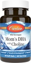 Carlson - Mom's DHA with Choline, 3:1 DHA to EPA Ratio Found in Breastmilk, Growth and Development, 60 Softgels