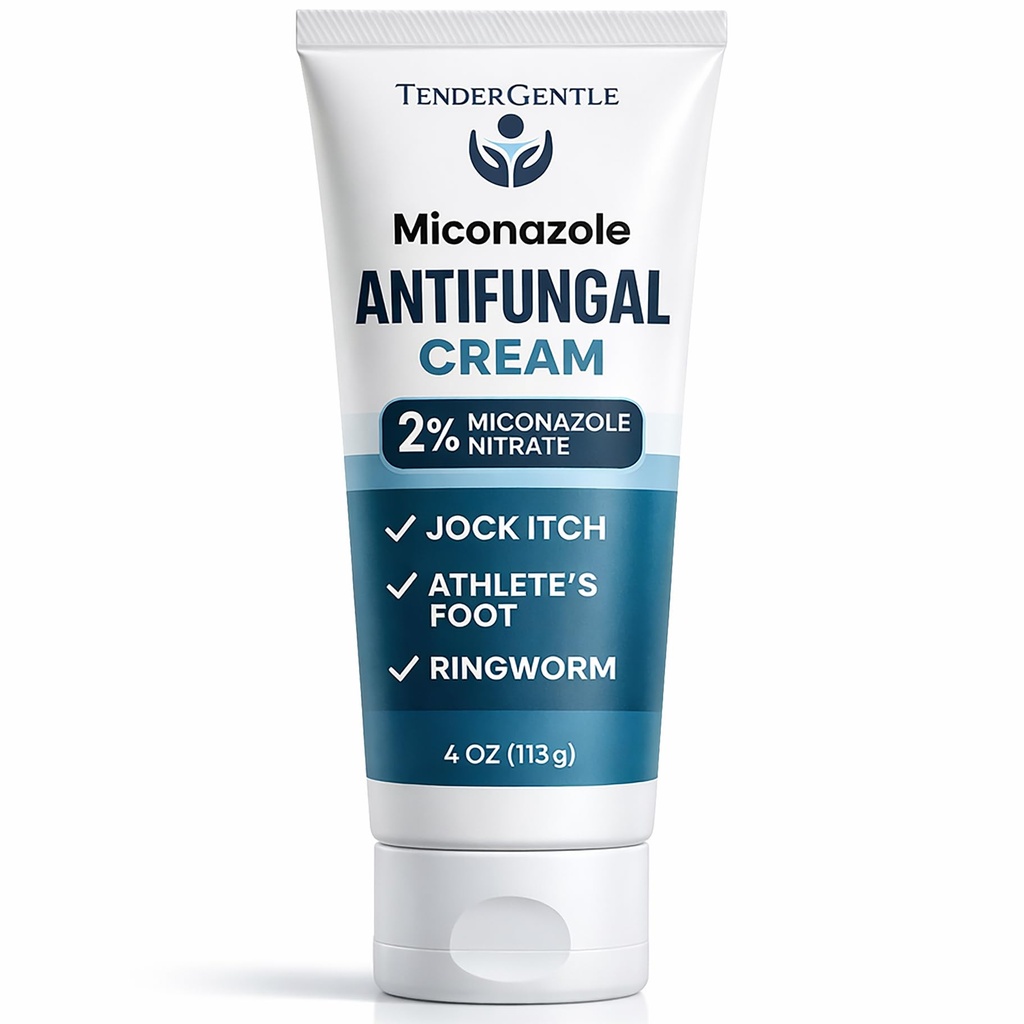 Miconazol Antifungal Cream til Hud - 4 oz af Miconazol Nitrat til Jock Itch, Atlete 's Foot, Kløe, og Ringorm