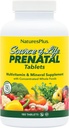 Natures Plus Kilde til Life Prenatal - 800 mcg Folate, 180 Vegetariske tabletter - Alle naturlige prenatal Vitamin & Mineraler med Iron & Calcium - Optimal sundhed & energi - Gluten- Free - 90 Servering