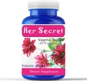 Celebrity LifeStyle Product Her Secret Women 's Probiotic med Prebiotika - Daglige Probiotika for kvinder fordøjelsessygdomme, Gut & Feminin Balance, pH-støtte, Non- GMO, Vegan, Made in USA - 60 Kapsler