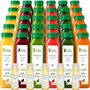 5 dag Juice rense af rå springvand, Tropiske Arme, Alle naturlige rå, kold presset frugt og grøntsagssaft, Detox rense, 30 flasker 12oz, 5 Bonus Ginger Skots