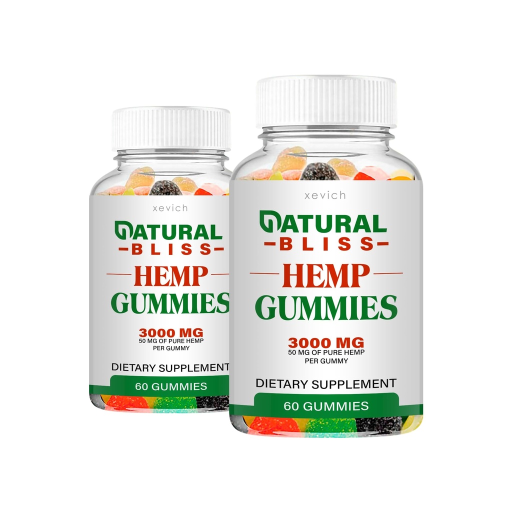 Natural Bliss - Natural Bliss Hamp Gummies (2 Pack, 120 Gummies)