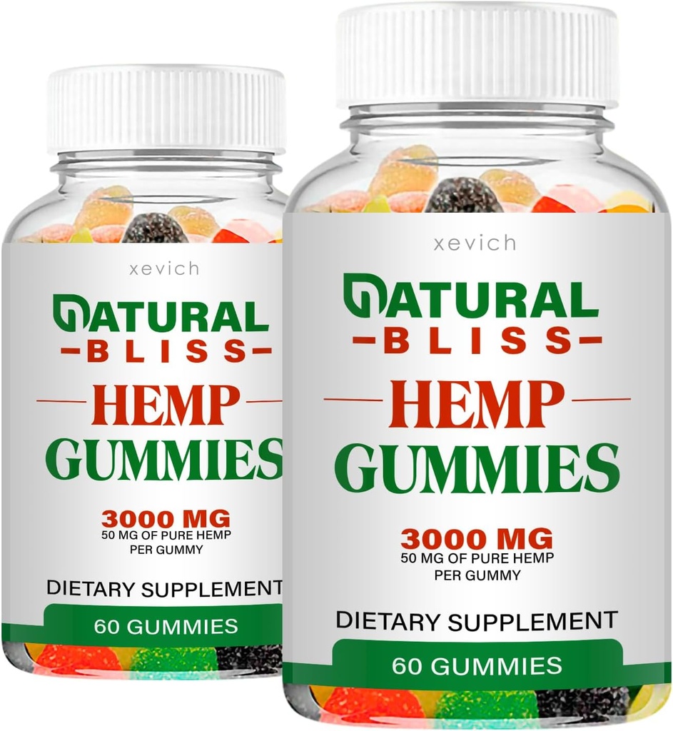 Natural Bliss - Natural Bliss Hamp Gummies (2 Pack, 120 Gummies)
