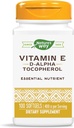 Nature 's Way Vitamin E D- Alpha Tocopherol - 268 mg per portion - Antioxidant - Essential Nutrient for Heart Muskelceller * - Gluten Free - 100 Softgels