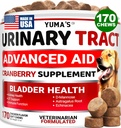Hund UTI Treatment - 170 Treats - Tranebær supplement til hunde - Brækker kontrol - Urinvejsinfektion Behandling - UTI Medicin Multivitamin - Vitaminer og kosttilskud - Made in USA