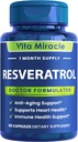 Resveratrol Supplement 1200mg High Potency - Organic Trans Resveratrol with Enhanced Absorption for Cellular and Cognitive Health Supplements - Non GMO Compare This 1200 mg to Others 500mg Or 1000mg