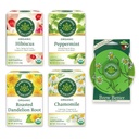 Traditionelle Medicinals, Organic Variety Pack for Wellness in Four Linding Flavors, Inkluderer pebermynte, Kamille, Hibiscus, Ristet Mælkebøtte, Tee Buddy, 64 Tea Tasker, (4 Pack)