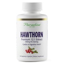 Paradise Herbs Hawthorn Berry, Active Whole Spectrum Extract, Super Potent, Ultra Pure, Vegan, Non- GMO, Gluten Free, 60 Vegetariske Kapsler
