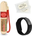 PARA 'KITO Mosquito Repellent Bundle, 1 Mosquito Repellent Armbånd, 1 Roll-on Gel, Bug Repellent Armbånd, Wearable Mosquito Repellent Enheder, Sort