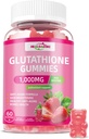 Glutathion Collagen Gummies Supplement: Vitaminer C, E, D & B12 Glutathion Supplement 1000mg Formel for antioxidant Support Skin Brightening Anti- Aging