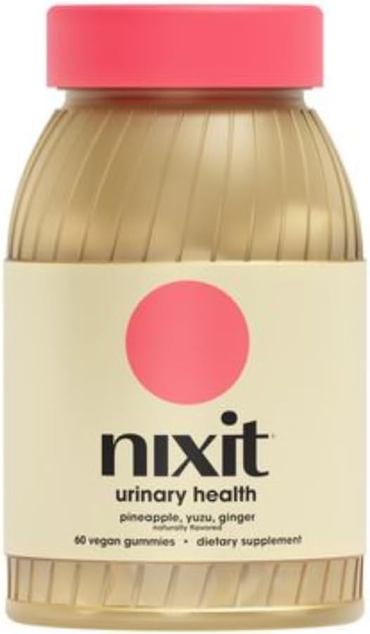 nixit Urinary Tract Health Gummies against 124; 1.000mg D- Mannose against 124; Yuzu & Ginger FLAvor 124; Urinary & Brege Support Supplement 124; Aids in Urinary Tract Support; Vegan, Non- GMO & Gluten- Free (60 Gummies)