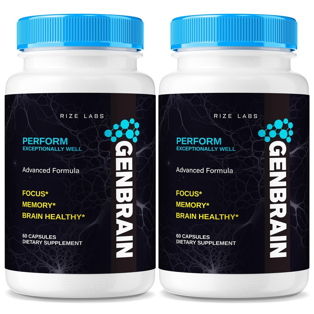 (2 Pack) GenBrain Memory Supplement, GenBrain Extra Strength Brain Support Kapsler, GenBrain Advanced Memory Complex, GenBrain Pure All- Natural Pills, Gen Brain Anmeldelser (120 Kapsler)