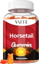 Hestehale Herb Hair Growth Gummies - Silica & Antioxidant tillæg med Horsetail Extract for Stronger Hår, Hud & Nails, Non- GMO, Gluten- Free - Cola de Caballo Hierba - 60 Veganske Chewables