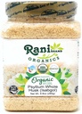 Rani Organics Psyllium Hele Husk Pulver (Isabgol), Kostfibre Supplement, USDA Organic 9.8oz (280g) PET Jar ~ Alle naturlige Budding- 124; Vegan Budding- 124; Gluten Friendly Budding- 124; Non- GMO - 124; Indian Origin
