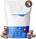 XEELA Plant Based Vegan Protein Powder - Uafhængigt testet - 25g High Protein, Pea Protein for Mænd & Kvinder - Vitamin & Min, Ikke GMO, Dairy & Gluten Free, LowCarb & LowFat (Peanut Butter Cup)