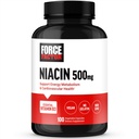 FORCE FACTOR Niacin Vitamin B3 til støtte Cellulær energi og cardiovaskulær sundhed, Niacin 500mg Heart- Health Supplement, Vegan, No Gelatine, Non- GMO, 100 Vegetabilske kapsler