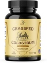 Græs Fed Beef Colostrum Supplement, 3000 mg, Tilbud immunforsvar og fremmer Gut Sundhed, Atletisk ydeevne, Sunde Iron Niveauer, Ikke GMO, 180 kapsler