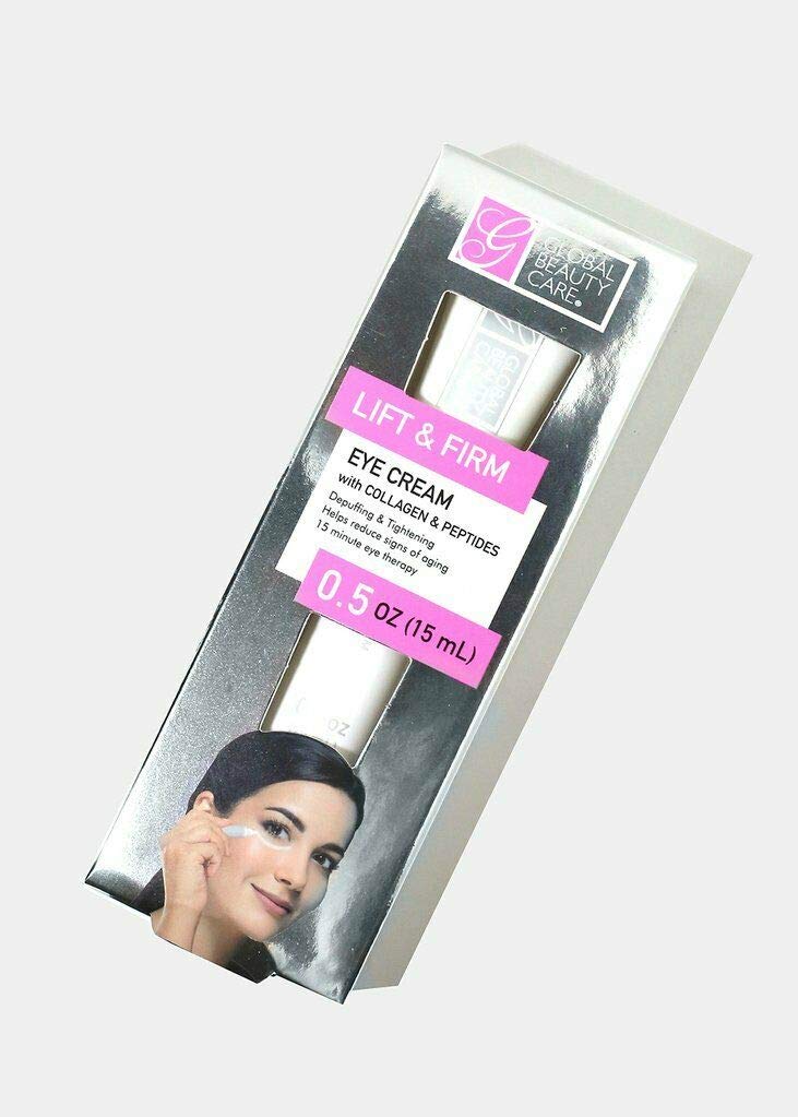 Global Beauty Care LIFT and FIRM EYE CREAM with COLAGEN AND PEPTIDES
