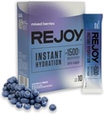 Rejoy - Electrolyte Powder Packets, 10 sticks - Hydration Drink Mix Supplement - Sugar Free, Keto og Paleo Friendly, Vegan, Non- GMO, Easy Open Single- Serving Stick (Blandede bær)