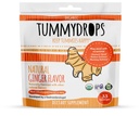 USDA Organic Natural Ginger Tummydrops, Gluten Free & Vegan, 33 Individuelt indpakket Drops i en resealable taske