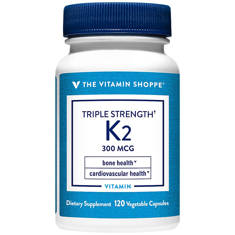 Triple Strength Vitamin K2 a "Knoglesundhed a" 300 MCG (120 Vegetabilske kapsler)