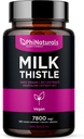 PhiNaturals Milk Thistle Extract Kapsler Supplement Lever Detox 260mg Silymarin 30: 1 Extract Tilsvarende 7800mg Milk Thistle Seeds Lever Detox Silimarina