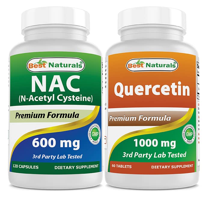 Bedste Naturals NAC 600 mg & Quercetin 1000 mg