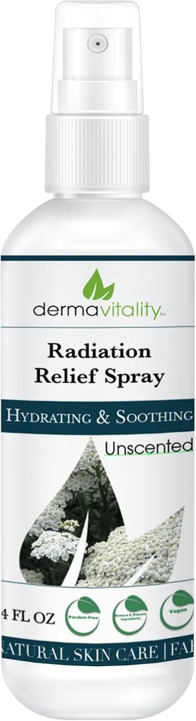 Stråling Burn Relief Spray - Calendula Spray til strålebehandling, undufted, duft fri, Natural Organic Plant Based Fugtgivende Lindrende Relief til Itchy og Følsomme Hud - 4 ounces