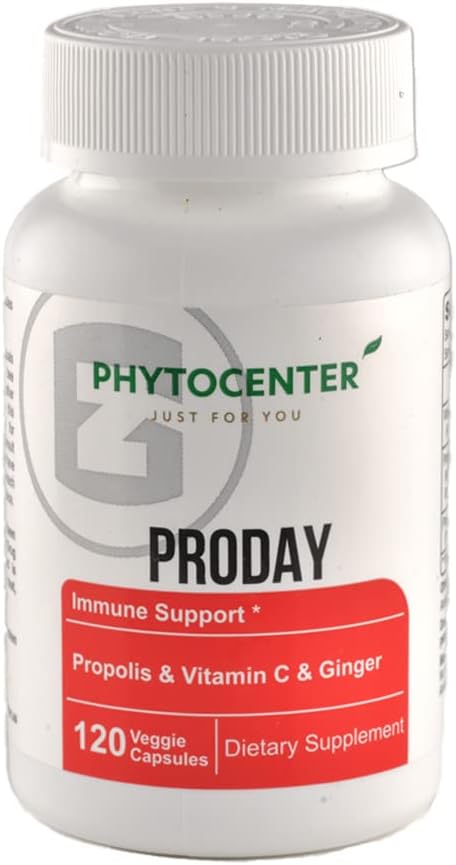 PRODAG immunforsvar supplement med Propolis, C-vitamin, Ginger, Nettle, Carob og Black Seed (Vcaps)