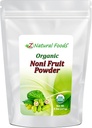 Z Naturlige fødevarer Noni Fruit Powder - Organic Raw non-GMO Gluten- Free Superfood - Understøtter sund fordøjelse & energi - Pakket med essentielle næringsstoffer & antioxidanter - Bland med drikkevarer og opskrifter, 5 LB