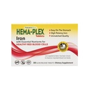 NaturesPlus Hema- Plex Iron - 30 Slow-Release Tablets - 85 mg Chelated Iron - Total Blood Health - med C-vitamin & Bioflavonoider - Ikke GMO, Vegetar & Gluten Gratis - 30 Servere