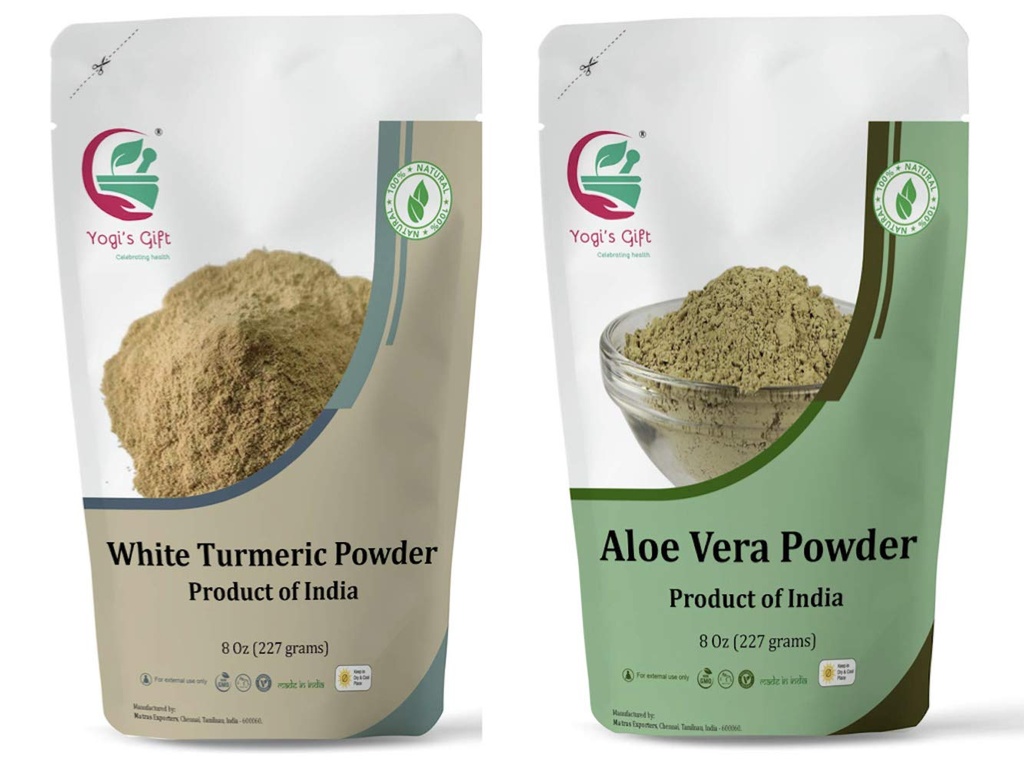 Multi pack balle 124; Hvid gurkemeje pulver + Aloe vera pulver bundle