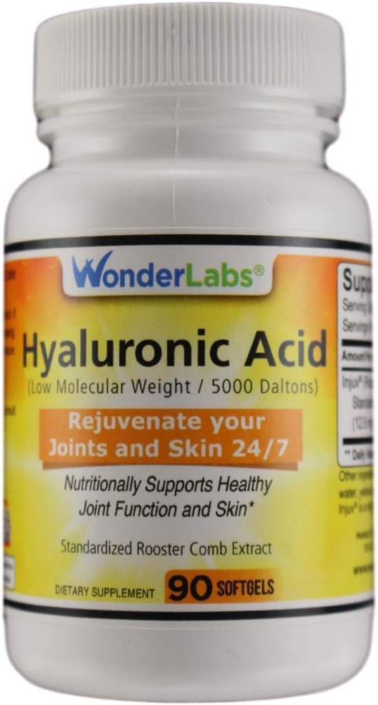 Wonder Laboratories 120 mg Hyaluronsyre Rooster Comb Extract, Lavet af Injuv Rooster Comb Extract (90)