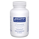 Rene indkapslinger L- Tyrosin - Aminosyretilskud - til hjernemasse, Dopamin & Thyroid funktion * - Vegan & Non- GMO - 90 kapsler