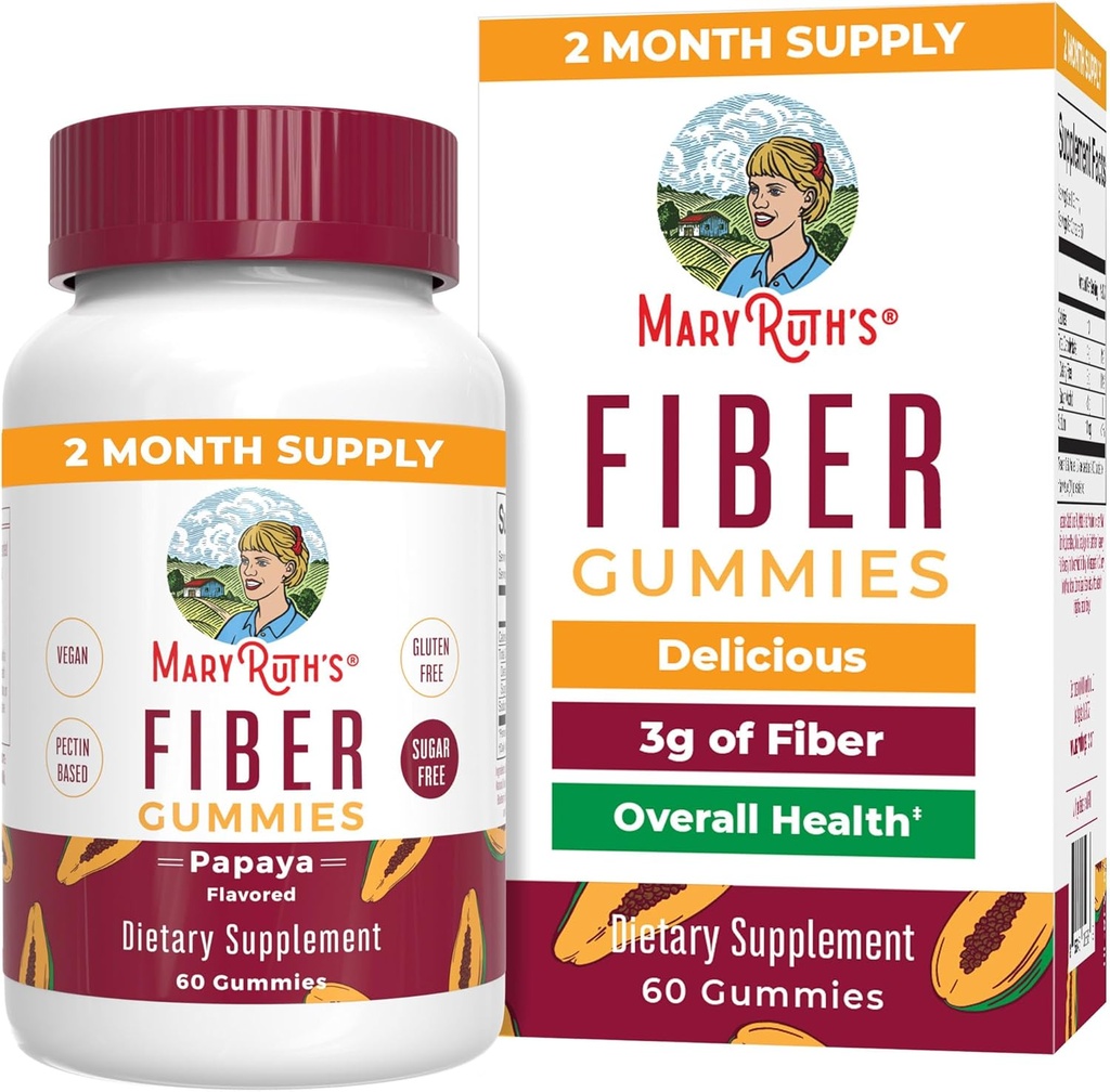MaryRuth Organics Fiber Gummies for admirally against 124; 2 Months Supply Measure 124; Sugar Free Measure 124; Opløselige Fiber Supplement 124; Gut Health & Digainst Support
