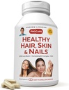 ANDREW LESSMAN Healthy Hair, Skin and Nails 360 Capsules - 5000 mcg High Bioactivity Biotin, B-Complex. Promotes Beautiful Skin, Strong Nails. No Additives Hair Growth Vitamins Biotin Supplement