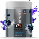 Proven4 Pre Workout pulver til mænd og kvinder med Creatin - Beta Alanine - Koffein NSF Certificeret præworkout Energy Supplement Blå Hindbær 30 Servere