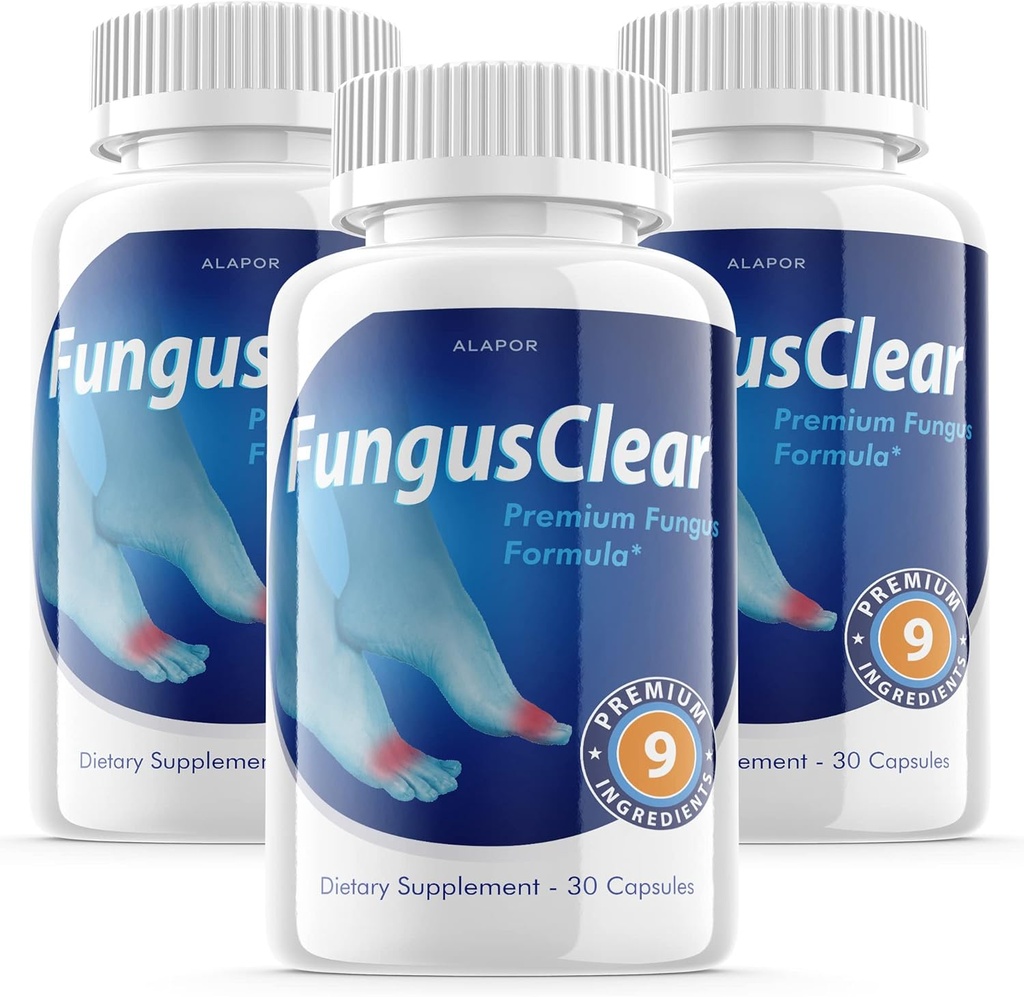 (3 Pack) Svampe klar - Probiotiske piller, Advance Formel Fungusclear Kapsler, Max, for 90 dages forsyning.