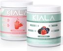 Kiala Nutrition Super Green, Organic Green Powder, Spirulina & Chlorella Superfood Powder, Sugar & Gluten Free Vegan, Spectra Blend, Watermelon & Blandet Berry 2 Pack