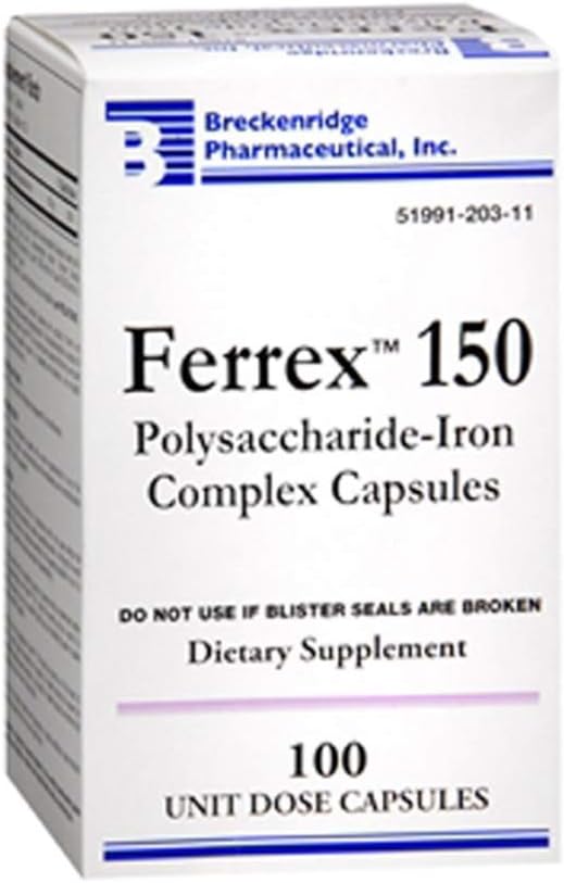 FERREX 150 Polusaccharid - Iron Complex kapsler 100 Tælling